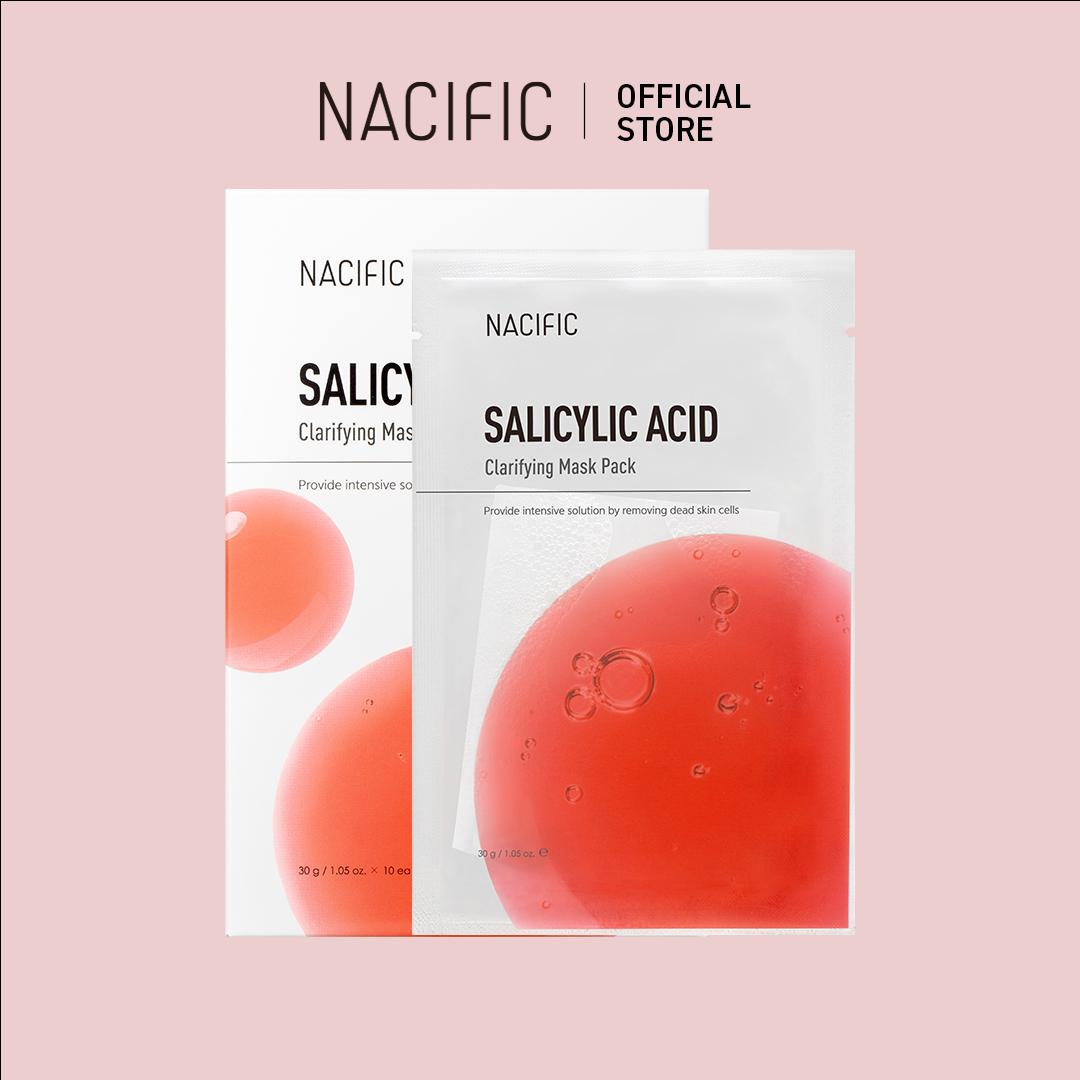 

[NACIFIC] [Отшелушивание кожи] Салициловая кислота Осветляющая маска-пак 10 шт., Отшелушивающая, Увлажняющая, Уход за порами