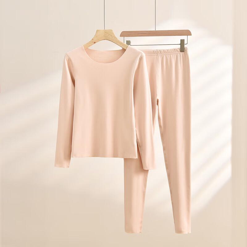 TINSINO Cationic Double-Sided Fleece Seamless Thermal Underwear Set