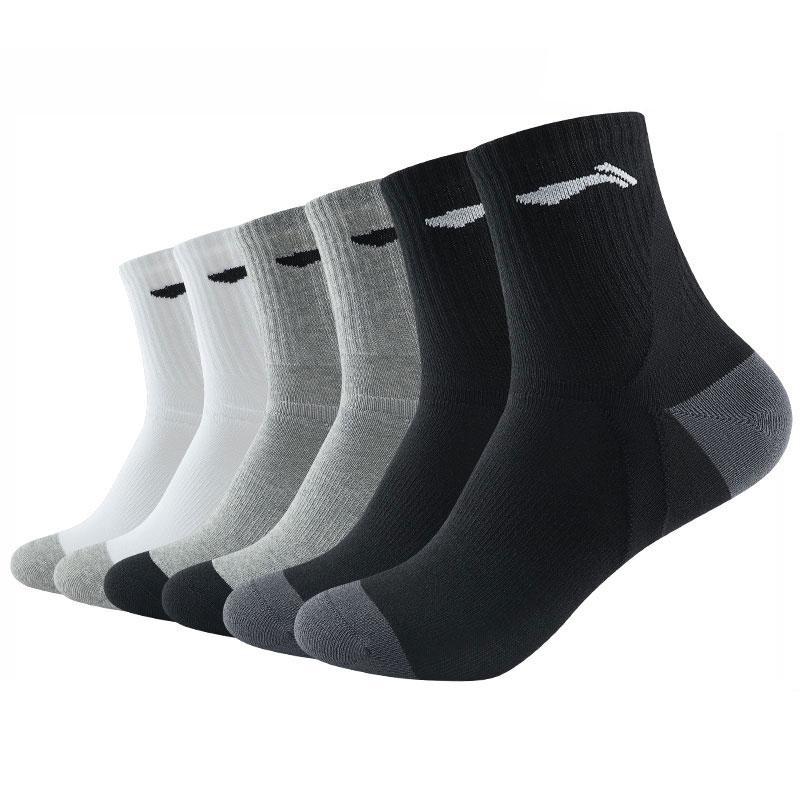 Li-Ning Crew Socks Unisex 6 Pack LNMB941-2