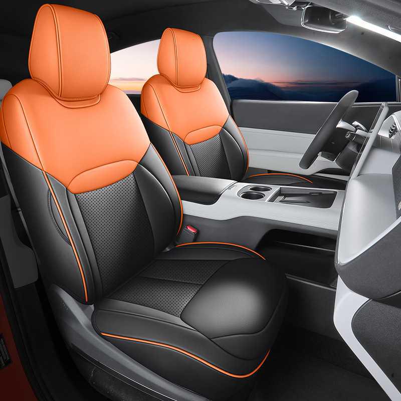 Venucia VX6 2025 Travel Edition Leather Seat Covers - Full Coverage Car Cushion 5-Seater Fully Covered Front, Semi-Covered Rear