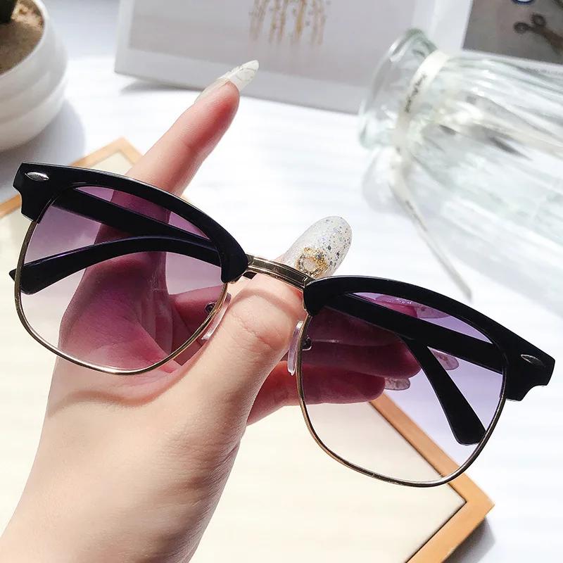 Classic Retro Full Frame Sports Sunglasses Fashionable Rice Nail Trendy Male Driver's Driving Glasses UV400 Shades Eyewear