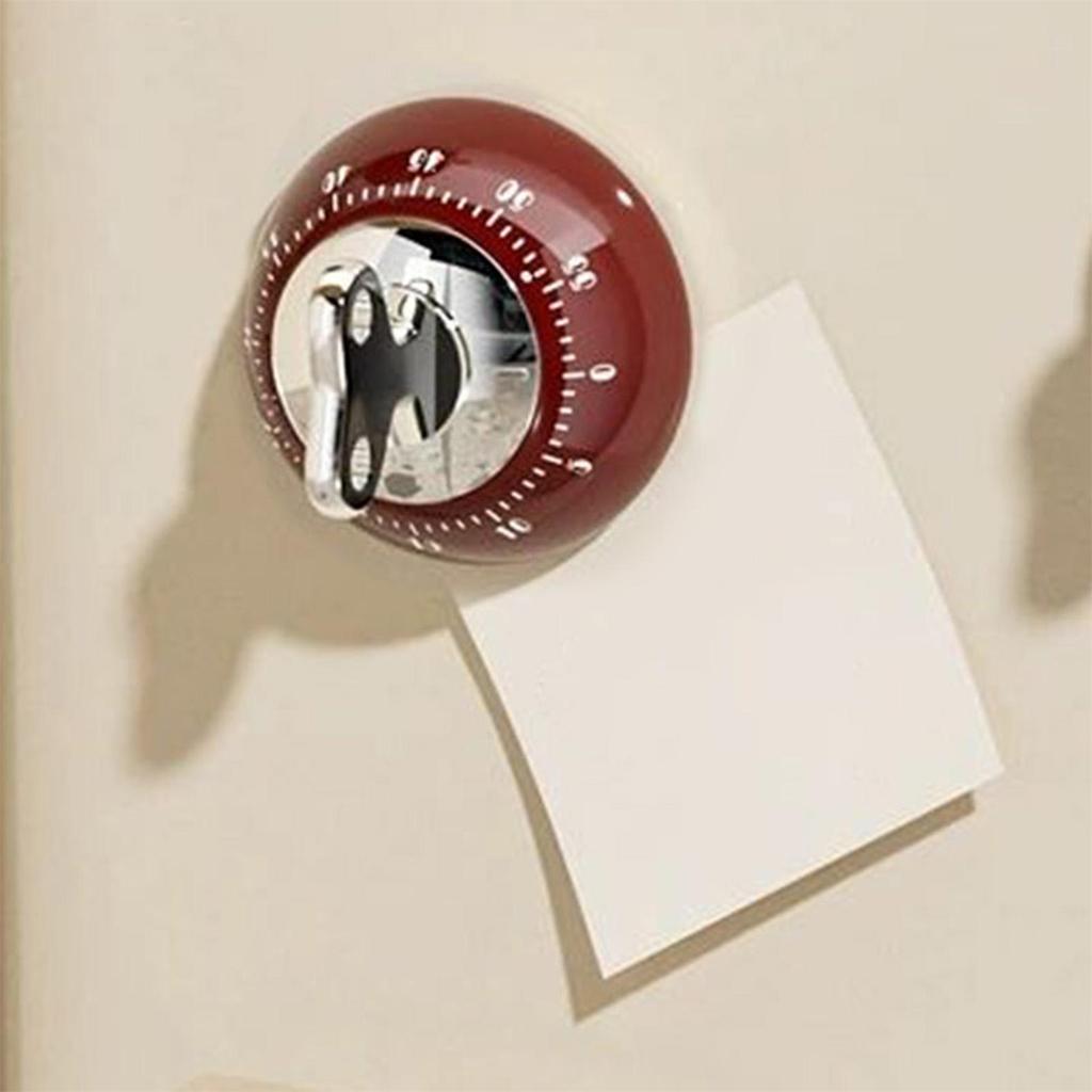 Mechanical Kitchen Timer 1-60 Minutes, Loud Alarm Magnetic Back, Countdown Timer, Egg Timer, Mechanical Movement, No Batteries Required