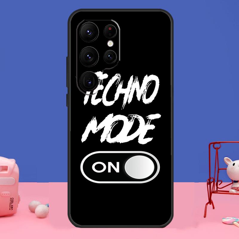 Love Techno Music Quotes Cover For Samsung Galaxy S24 S23 S22 S21 S20 FE Ultra Plus S8 S9 S10 Note 10 20 Ultra Case