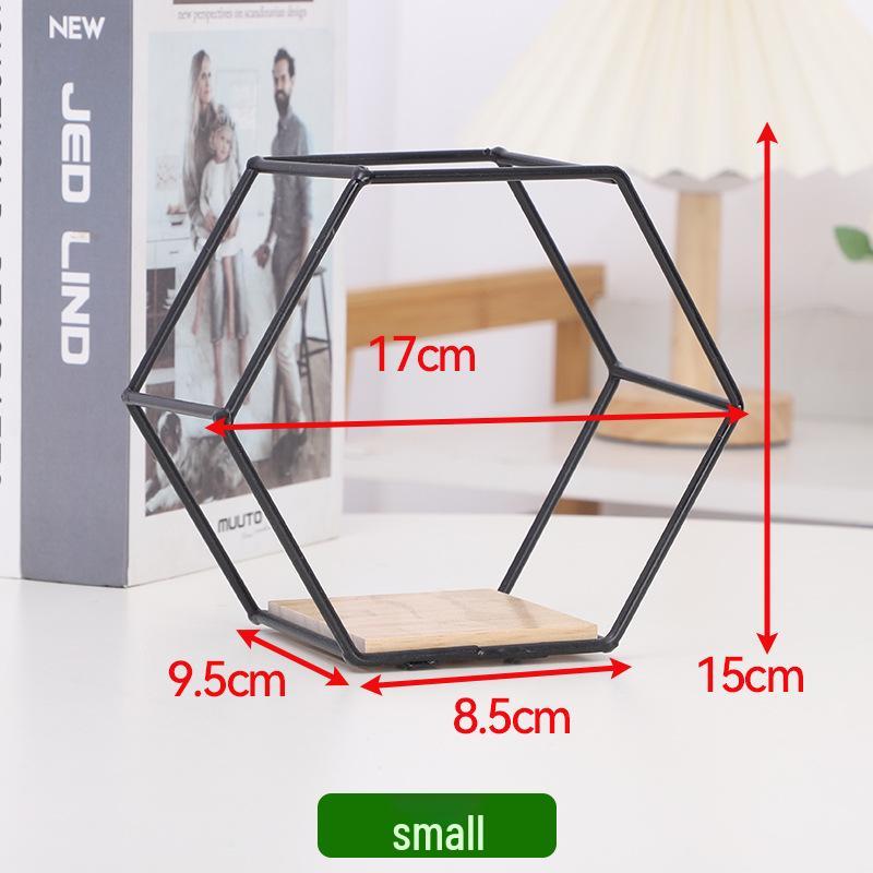 Hexagonal Wall-Mounted Storage Shelf for Living Room or Bedroom
