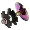 Bicycle Headset Cover 28.6mm Aluminum Alloy Headset Top Cap for Mountain Road Bike