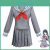 Atemberaubendes einfarbiges Matrosenkleid Cosplay Kostüm Für Hatsune Miku Fans