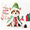 Dog Cat Christmas Capes Santa Tree Pet Cloaks with Hat Cat Warm Winter Cloaks Funny Pet Small Medium Dog Cat Costume Accessory