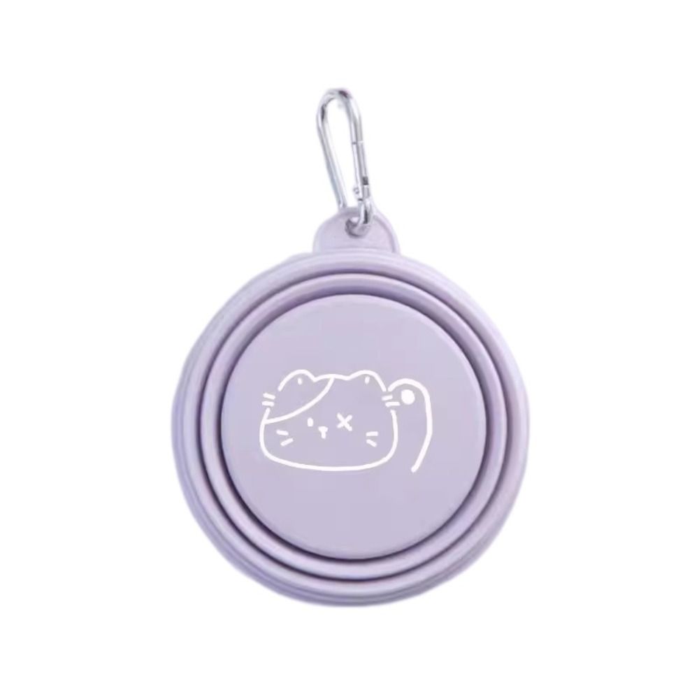 Collapsible Puppy Water Food Container Silicone Pet Supplies Durable Feeder Dish Bowl Cat