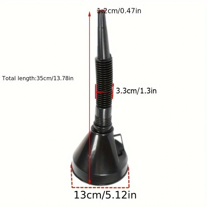 Portable Multi-Functional Fuel Funnel for Cars And Motorcycles Long Nozzle Large Diameter Refueling Tool for Vehicles