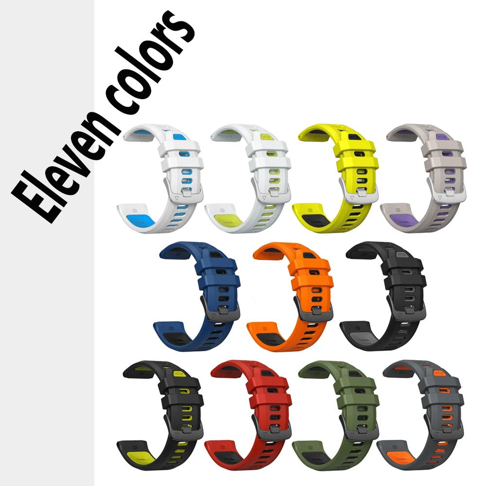 Smartwatch-Armband für Garmin Forerunner 970 Zweifarbiges Silikon Forerunner 965 955 945 935 Weiches und atmungsaktives Armband