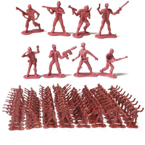 100 Stück Soldatenmodell Armee Männer Spielzeugsoldaten Spielset für fantasievolles Spielen Bildungsprojekte für Kinder