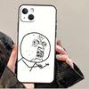 Funny FACE MEMES Funda For iPhone 15 16 Pro Max 12 13 Mini 11 14 Pro Max XS X XR 15 16 Plus Case