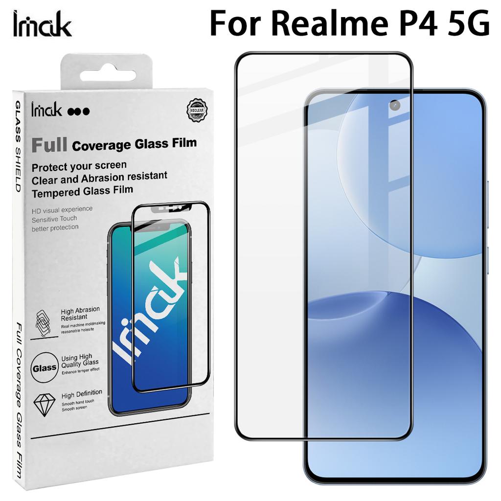 For Realme P4 5G Glass IMAK Full Coverage Tempered Glass Film Pro+ Series 169mm