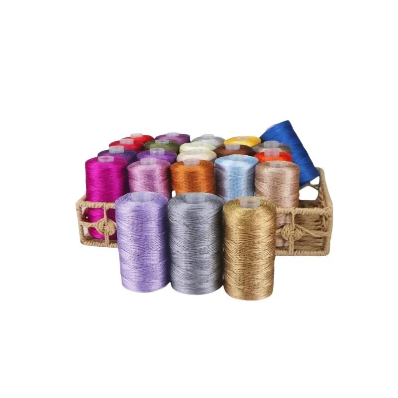 100g New Summer Crochet Yarn 1.5mm Cord Thin Ice Cotton Thread for Hand Knitting Bag Hat Shoes Hilo Yarn