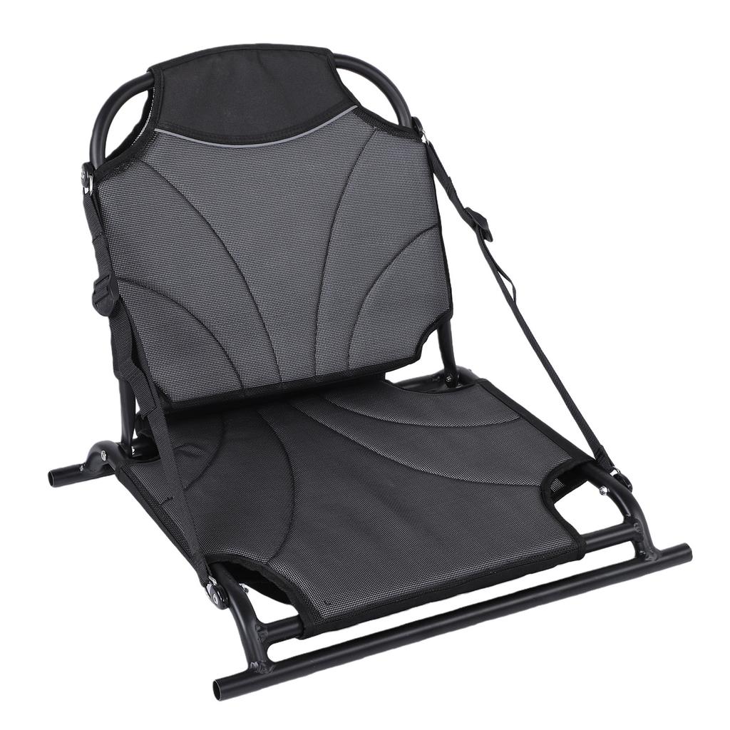 Asiento de Kayak con Correa Ajustable Ligero Plegable Asiento de Canoa con Soporte Lumbar para Kayak Canoa Remo Deriva