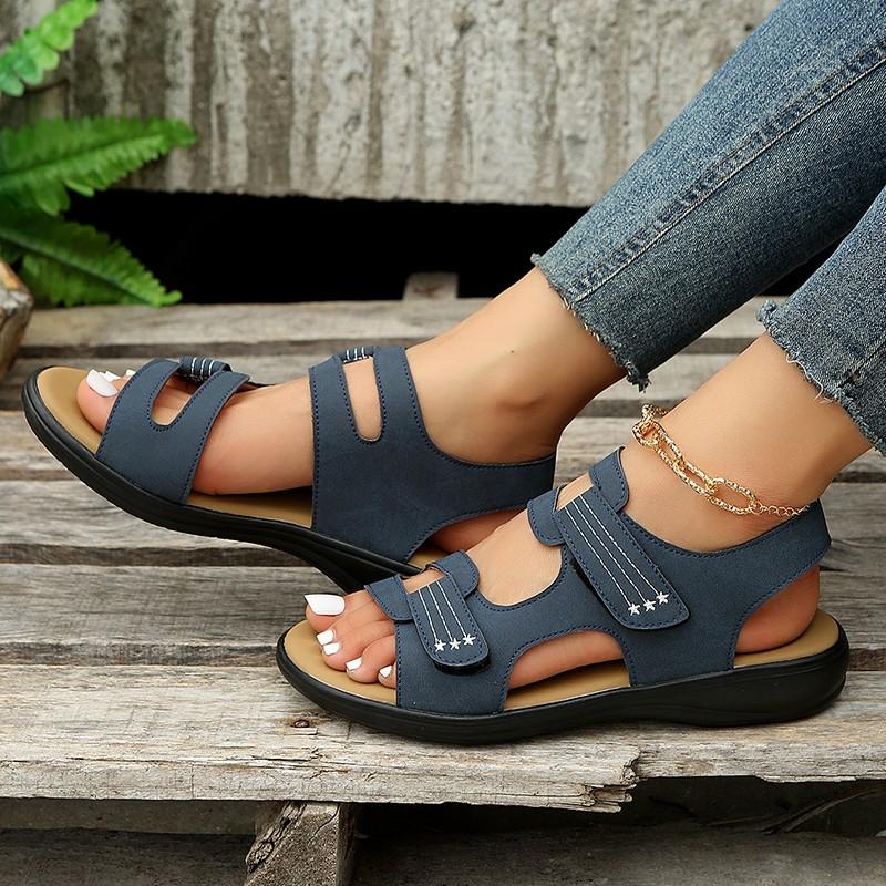 Sandale confortabile pentru femei 2024, pantofi cu platformă casual confortabili pentru femei, vară, plajă, romani, sandale ușoare la modă pentru femei