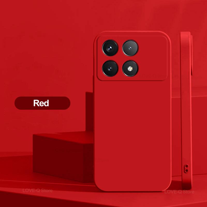 For Poco X6 Pro 5G Case Luxury Liquid Silicone Phone Case For Xiaomi Poco X6 Pro 5G Camera Protection Case