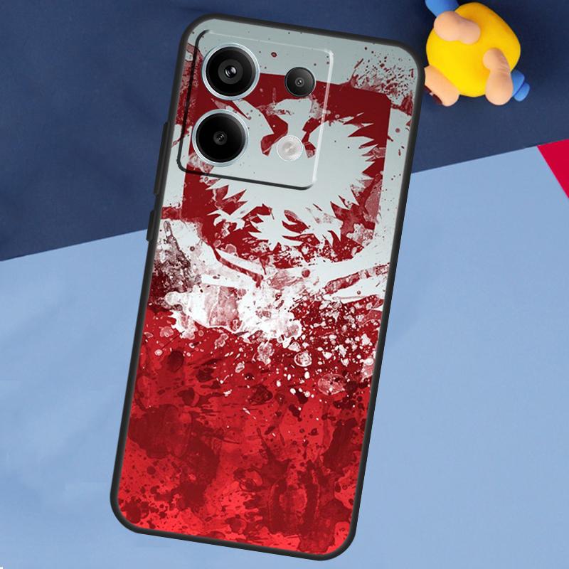 Poland Polish Flag Phone Case For Xiaomi Redmi Note 13 11 9 10 12 Pro Plus 9S 10S 11S 12S 9C 10C 12C 13C Cover