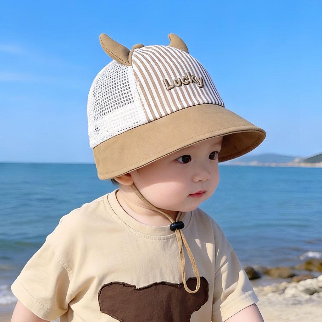 Breathable Mesh Summer Baby Bucket Hat - Sun Protection for Boys & Girls