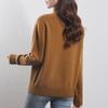 Women's Light Luxury Wool Pullover – Half-High Collar, Thick Knit, Loose Fit, 100% Wool, Perfect for Autumn/Winter.