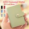 PU Leather Candy Color Wallet 26 Card Slots Credit Card Holder Multi-function Cute Cards Holder Wallet For Cards Cardholder