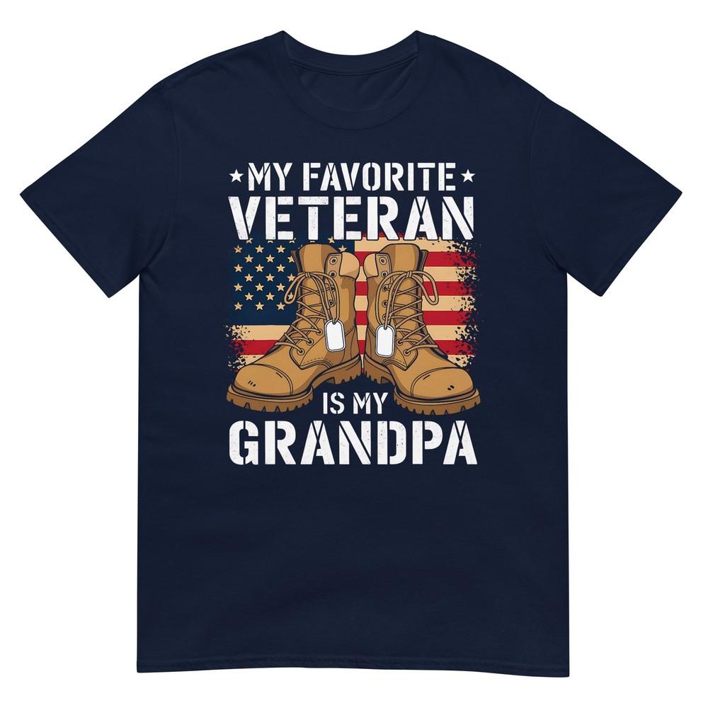 My Grandpa Is A Veteran Fathers Day Veteran Day TShirt