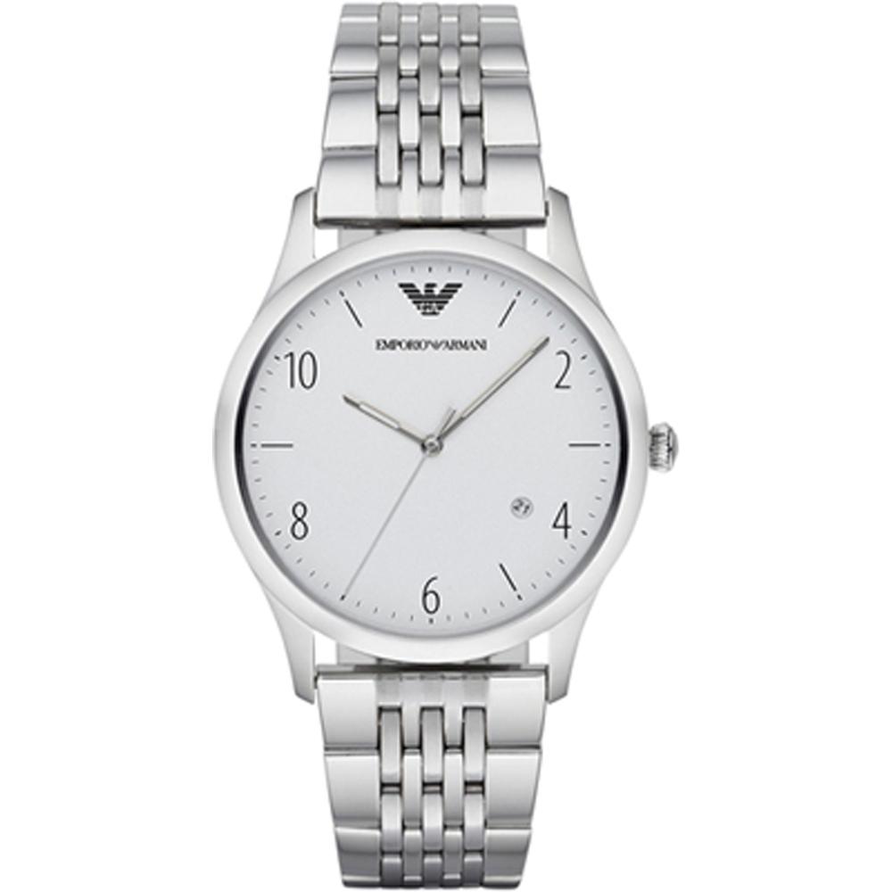 Emporio Armani Historical Collection White Stainless Steel Silver Quartz Watch AR1867 белый