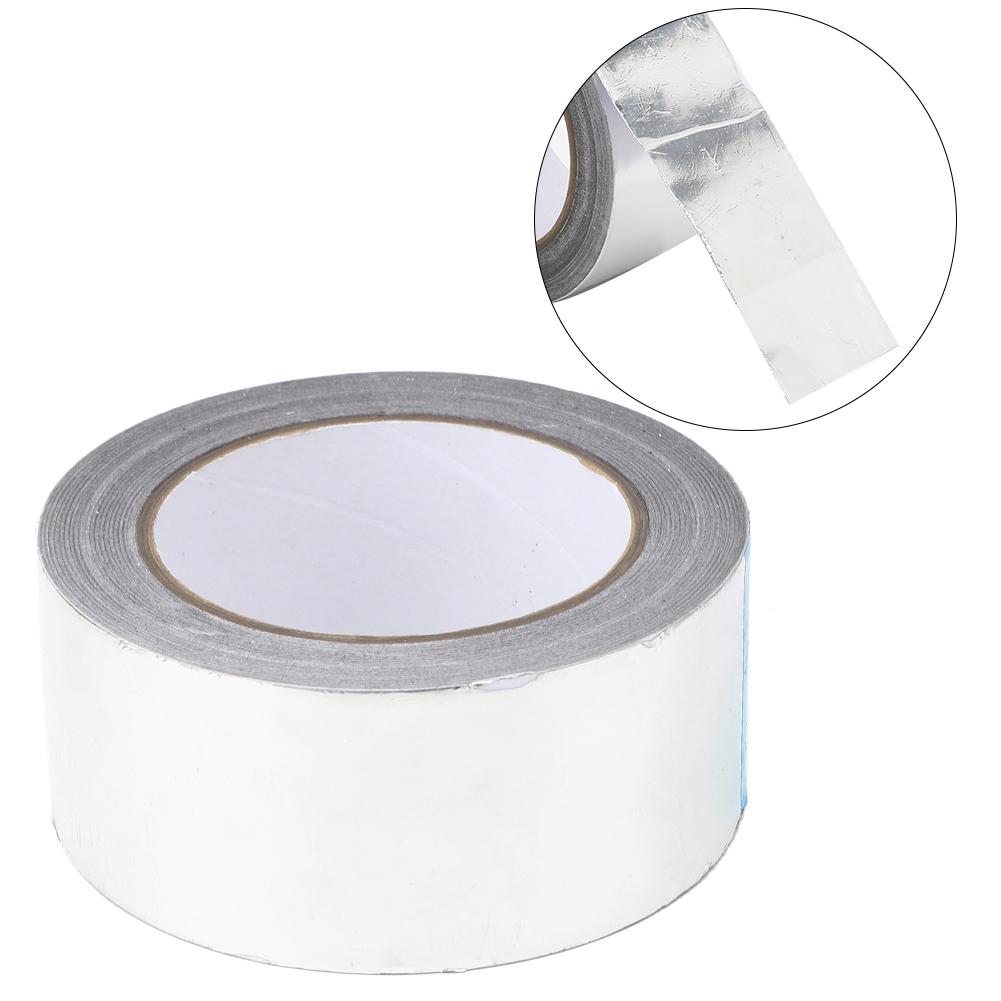 50 mm x 30 m vanntett flammehemmende sølv aluminiumsfolie selvklebende tape for rørledning