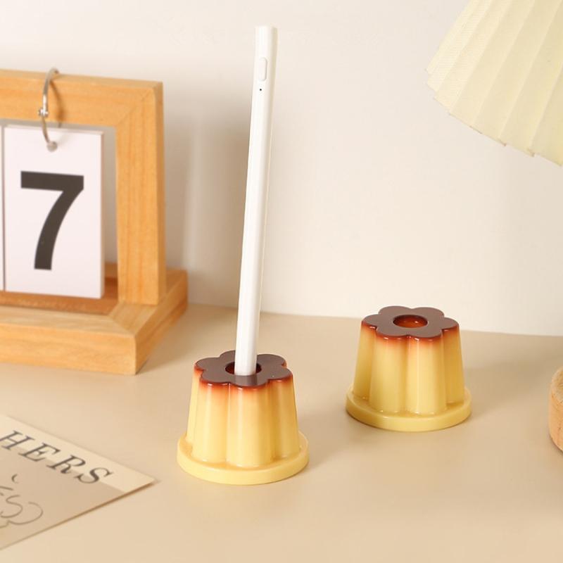 1Pc Cute Pudding Jelly-Shaped Multi-Functional Pen/Pencil Holder For Students Suitable S A Makeup Brush/Toothbrush Holder