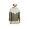 Nike Color Block Hooded Waterproof Long Sleeve Jacket Men jackets Green FB7541-370