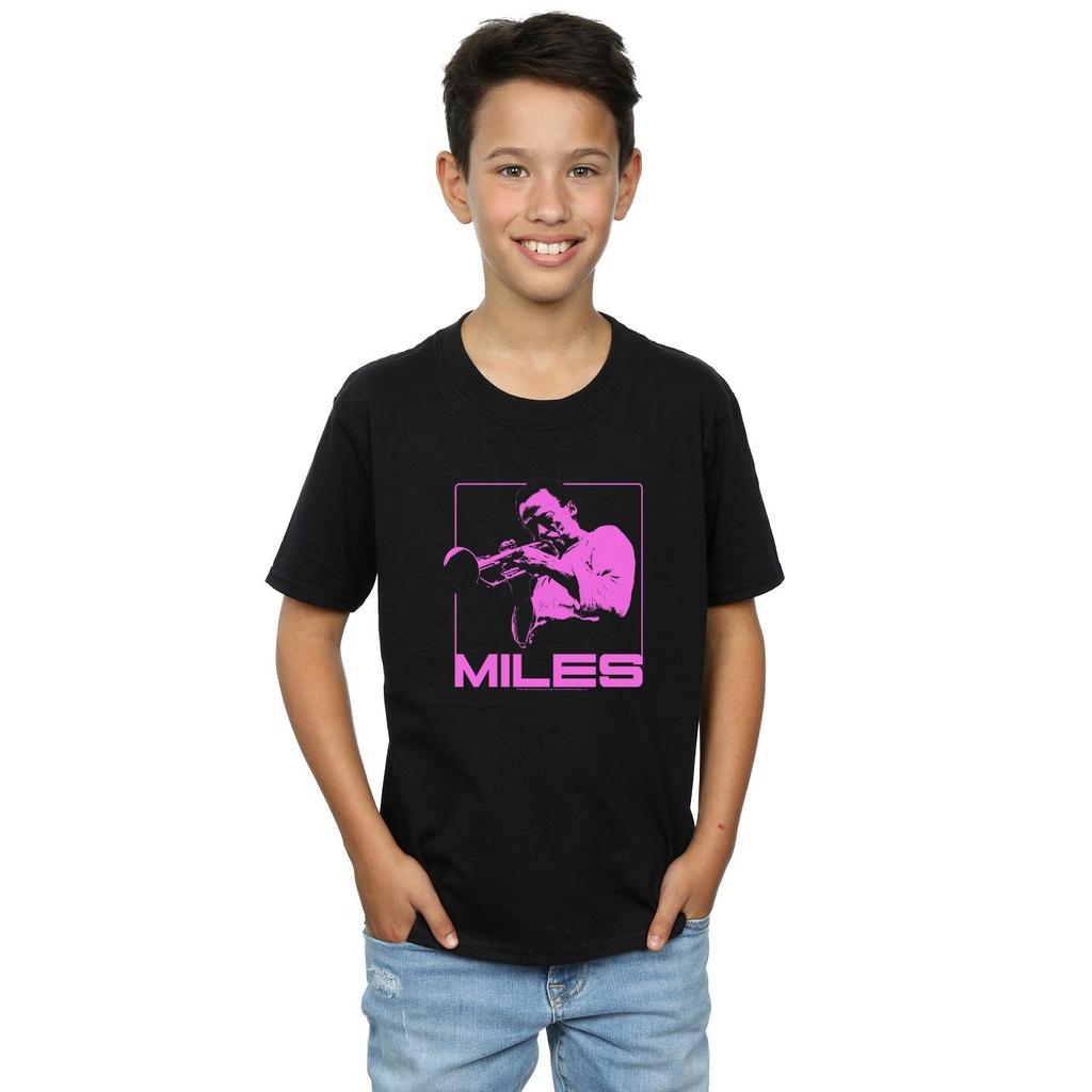 Miles Davis Boys Pink Square T-Shirt
