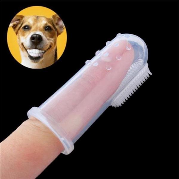 Pet /Baby Silicone Finger Toothbrush Teddy Dog & Cats &Baby Brush Teeth Care Cleaning Reusable Pet Grooming Supplies
