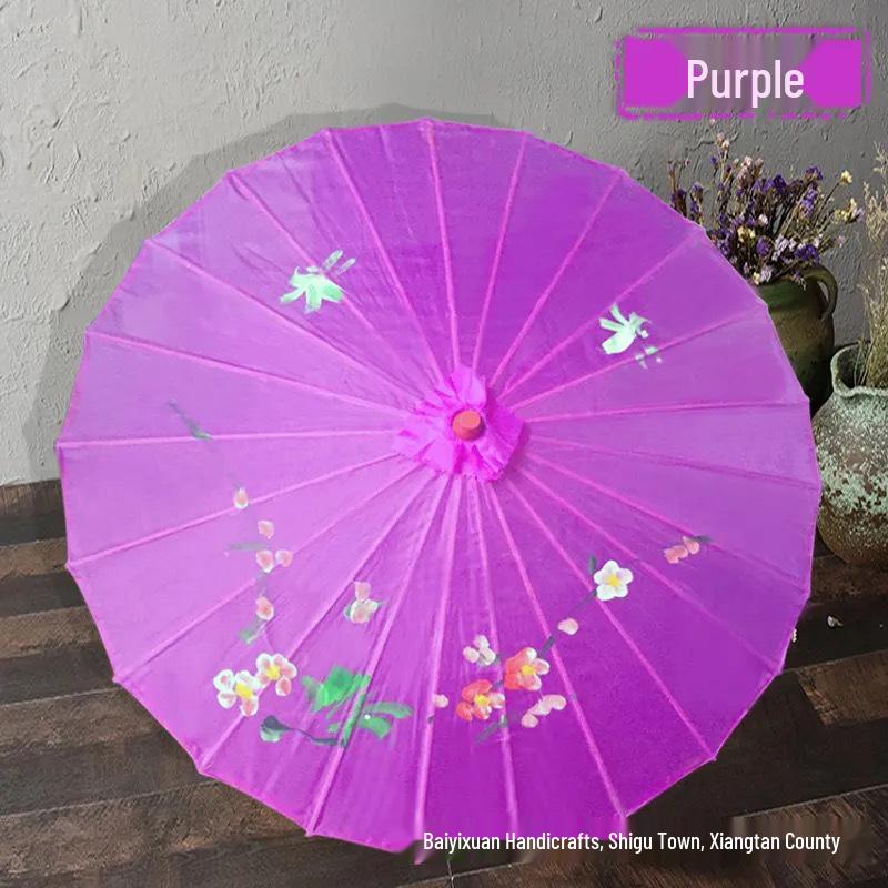 Silk Cloth Dance and Craft Umbrella - Ancient Style Ceiling Decoration & Fashion Show Accessory.