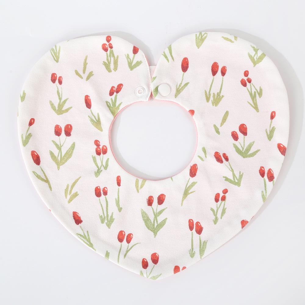 Korean Style Cotton Baby Bib - Double-Sided & Versatile for 0-2 Years