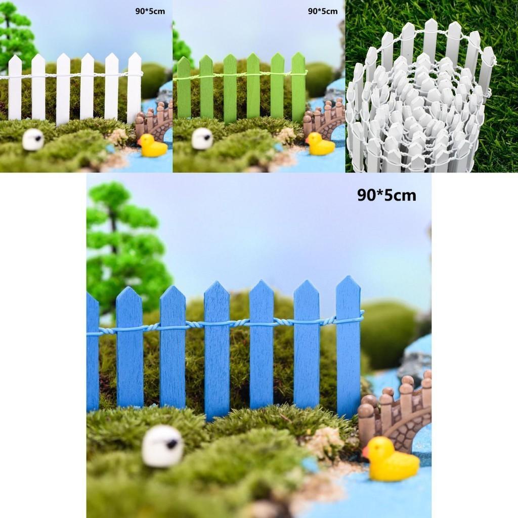 90cm Mini Wooden Fence Ideal For Succulent Plant Decor And Crafts**
