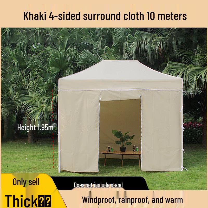 Transparent Tent Side Panel: Windproof & Waterproof Outdoor Canopy Enclosure with Thick Fabric and Durable Edging