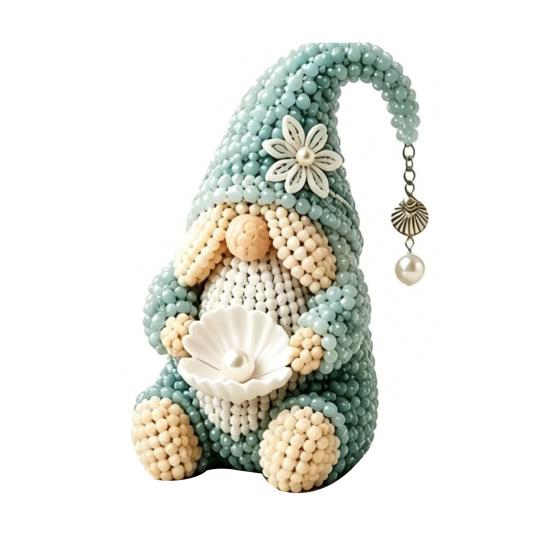 Gnome Bead Craft Kit Tiny Beaded Gnome DIY Kit Cute Gnome Bead Art G