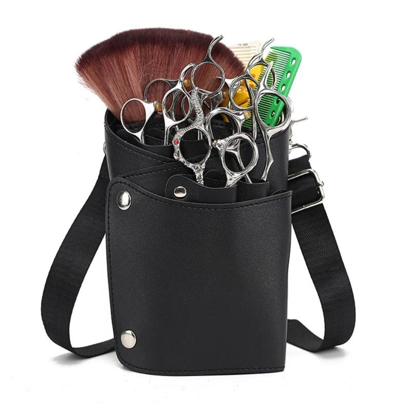 Barber Hair Scissor Bag Hairdressing Barber Holsters Bags Clips Comb Holder Tool Waist Pack Belt PU Bag Salon Supplies