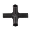 Simplify Your For DIY Projects with 8PCS Reliable Black PVC Connectors