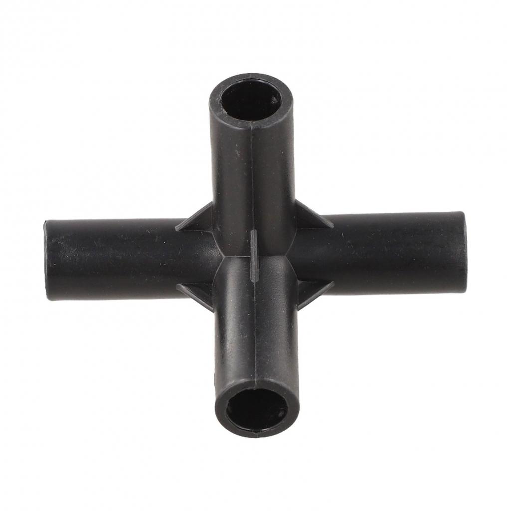 Simplify Your For DIY Projects with 8PCS Reliable Black PVC Connectors