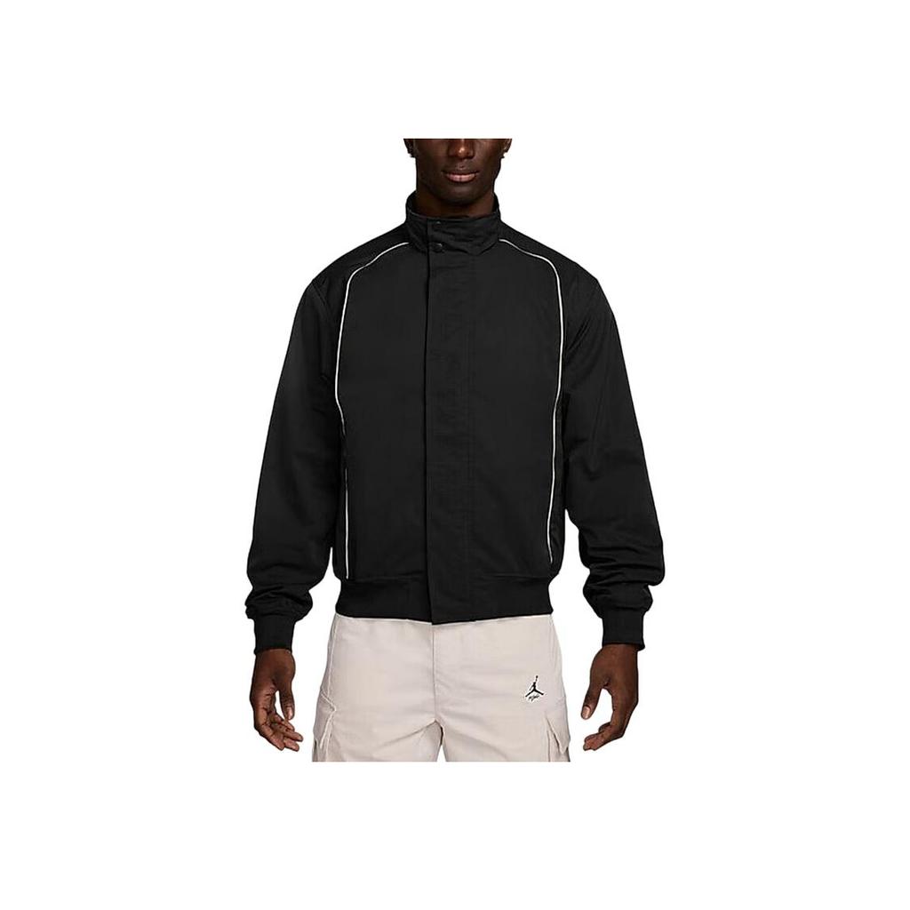 Jordan Sports Casual Woven Zip Long Sleeve Jacket Men Jackets Black FV7242-010