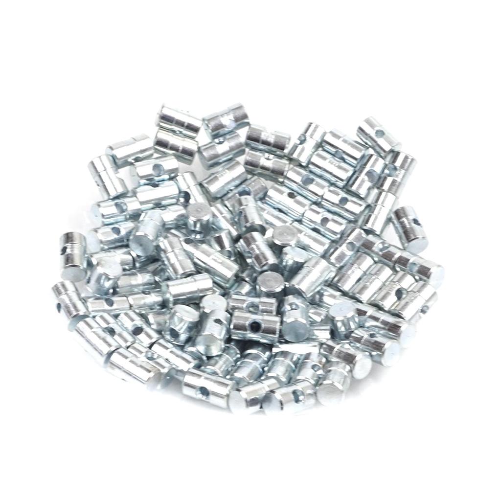 BCR036 100 Pcs Inner Outer Door Handle Trunk Hood Lock Latch Release Cable Wire Rope End Pin Stop Rivet 6x10 Mm Hole Dia: 2.2 Mm