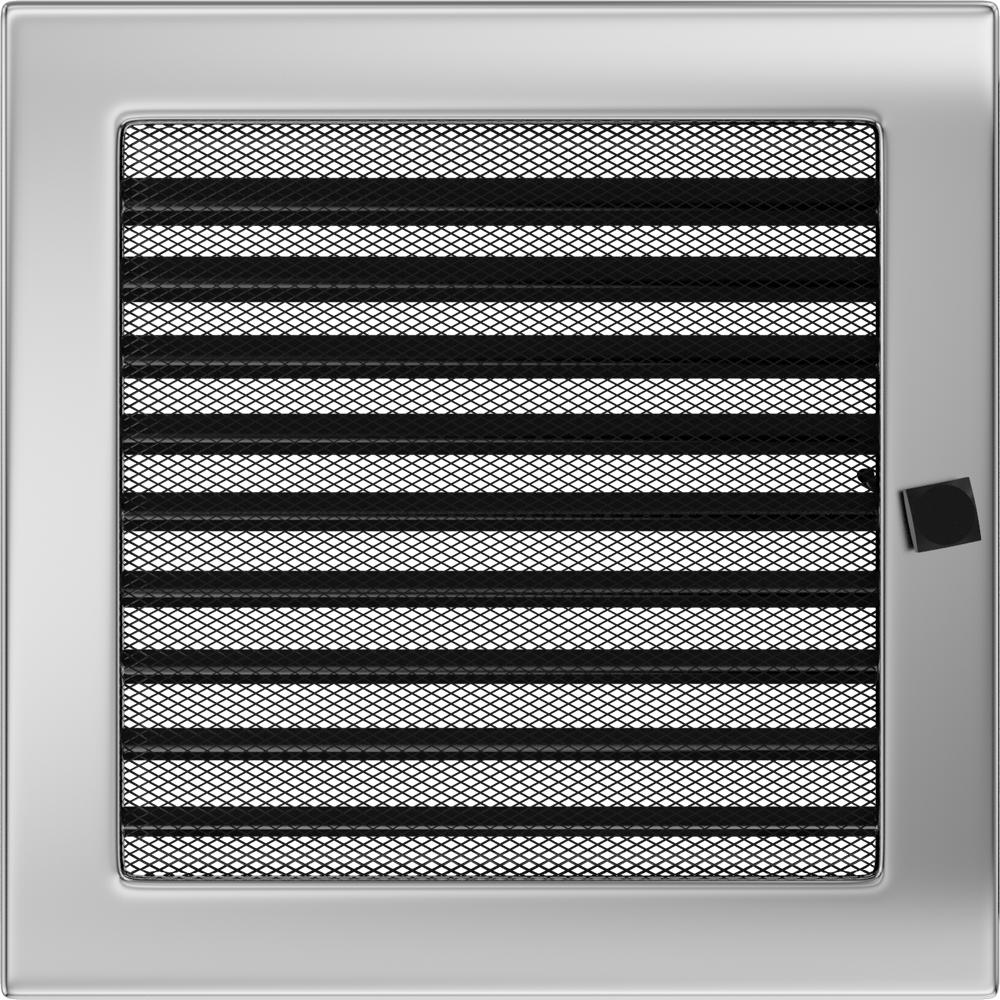 Vent Cover 22x22 nickel - plated with blinds