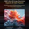 Mini Projector WiFi BT5.0 Android 13 System 180 degrees  Rotatable Movie Projector with 720P 100in Display