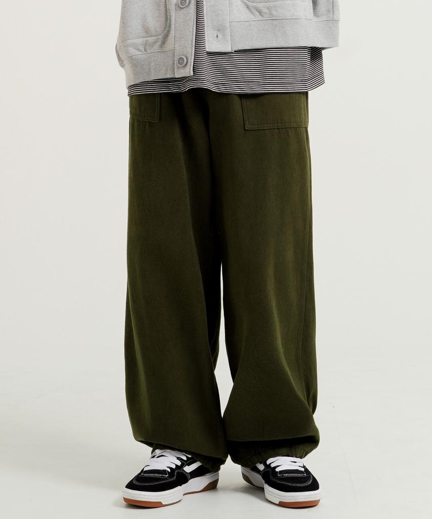 WV PROJECT S'Mores Cotton Brushed Elastic Pants Khaki Jnlp7733