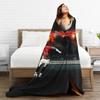 CR Blanket Shoot Footballer Airplane Travel Flannel Throw Blanket Super Warm Couch Bed Design Bedspread Gift