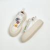 Zhao Ruth's new niche thick-soled pendant smiley face shoes of the same sports and leisure shoes increase the height of canvas shoes for women
