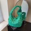 Folded Bubble Bag Women's New Fashion Versatile Casual Shoulder Bag Large Capacity Messenger Dumpling Bag