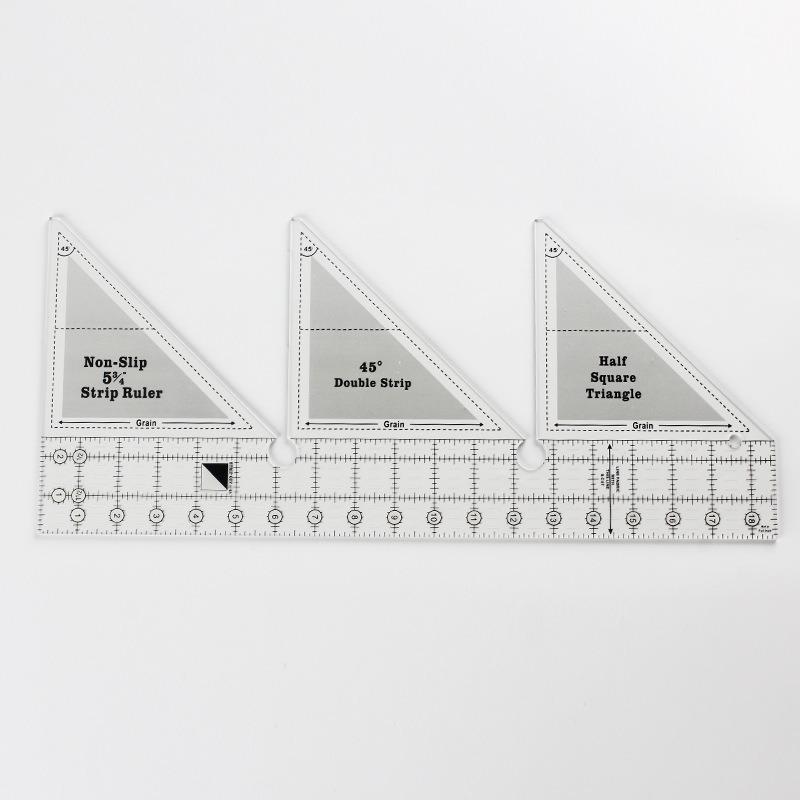 Clothing Quilting Acrylic Triangle Ruler  45° Home Design Hand Sewing Bilateral Ruler