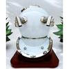 Scuba Diving Helmet L US Navy Mark V Sea Diving Helmet L Marine Deep Diving Helmet L With Wooden Base Stand